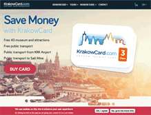 Tablet Screenshot of krakowcard.com